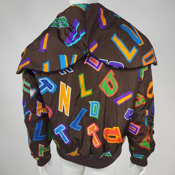 Louis Vuitton Men's Brown NBA Letters Hooded Blouson Jacket - Picture 16 of 16